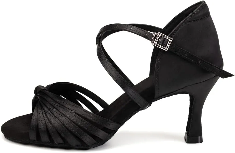AOQUNFS Women's Latin Dance Shoes Professional Ballroom Salsa Practice Performance Dancing Shoes,Model EM1219