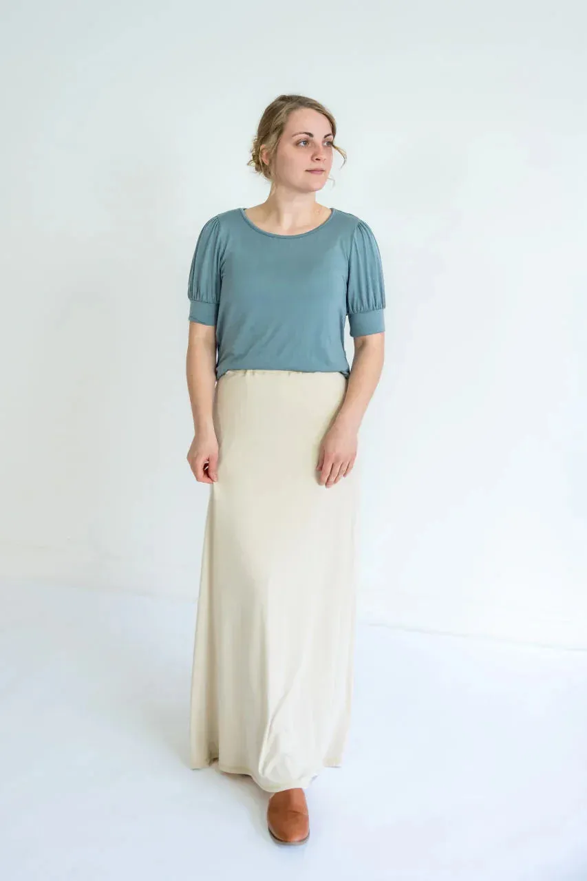 Aubrey Knit Maxi Skirt in Toasted Marshmallow - FINAL SALE