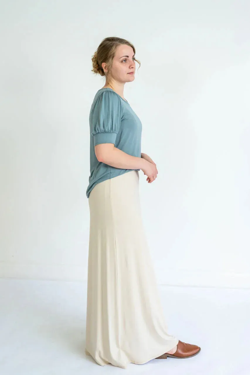 Aubrey Knit Maxi Skirt in Toasted Marshmallow - FINAL SALE