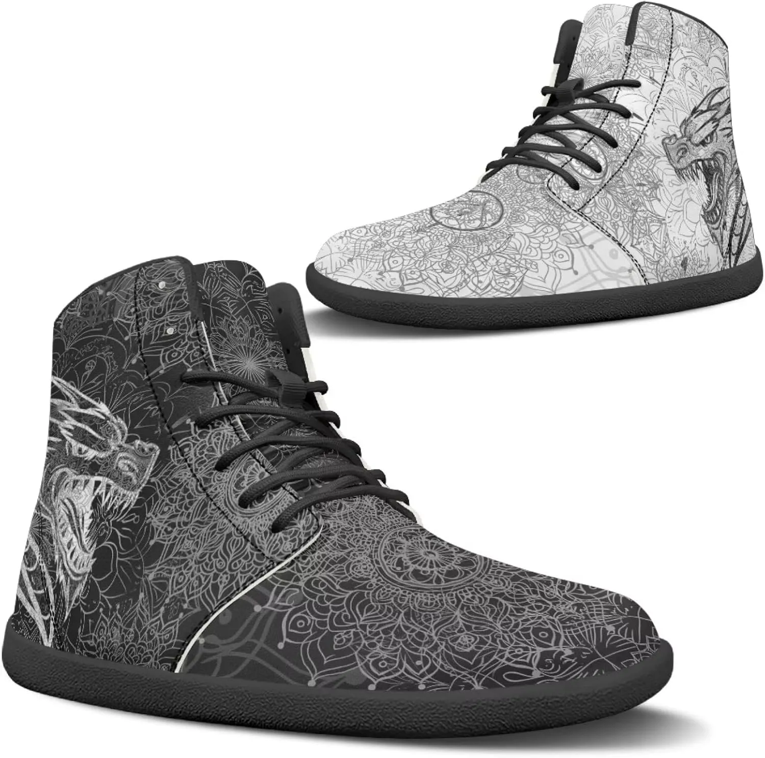 Binienty Barefoot Minimalist Shoes Mens Womens Wide Toe Cross Trainer Zero Drop Lace Up Sneakers
