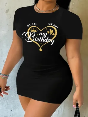 Birthday Girl Oversized T-Shirt Dress