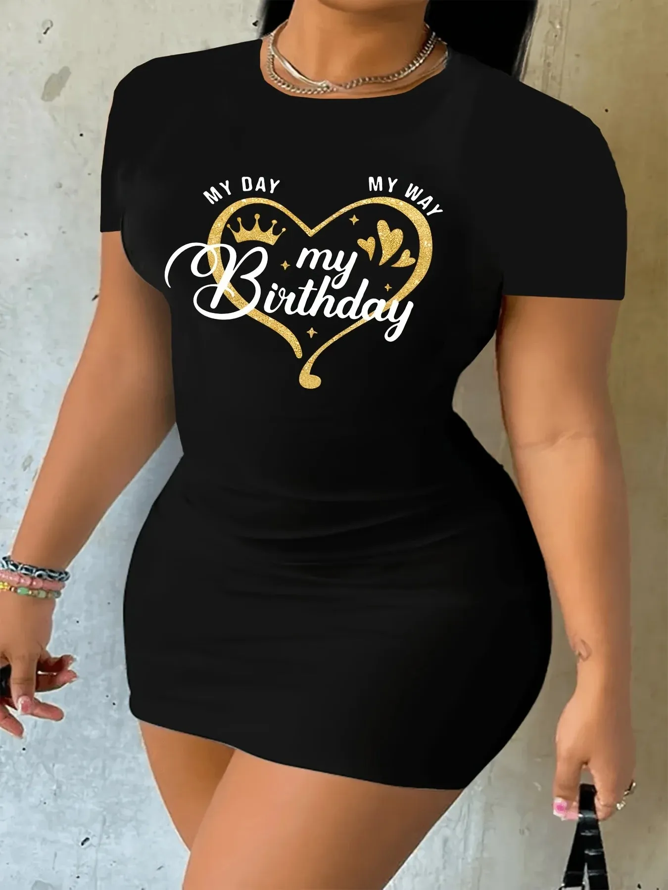 Birthday Girl Oversized T-Shirt Dress