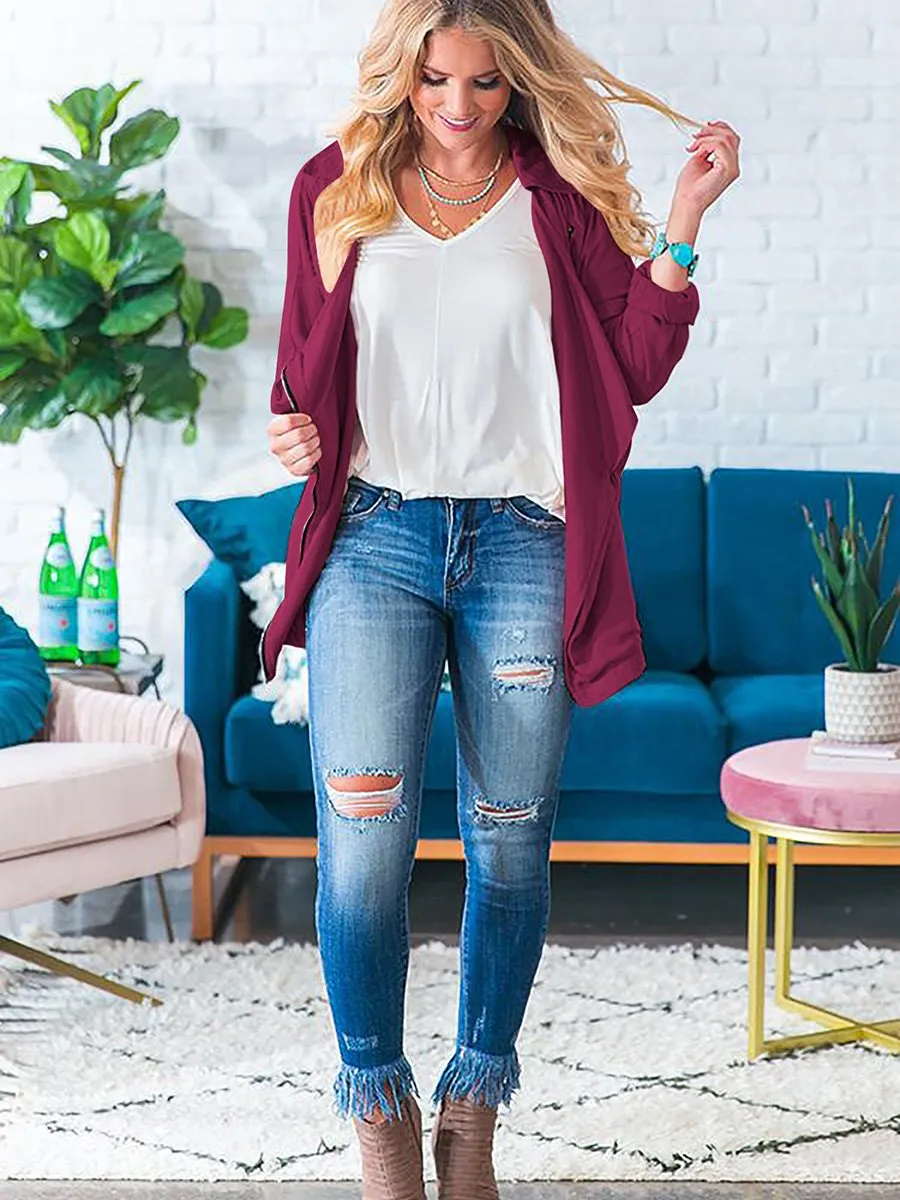 Breezy Babe Lightweight Lapel Jacket