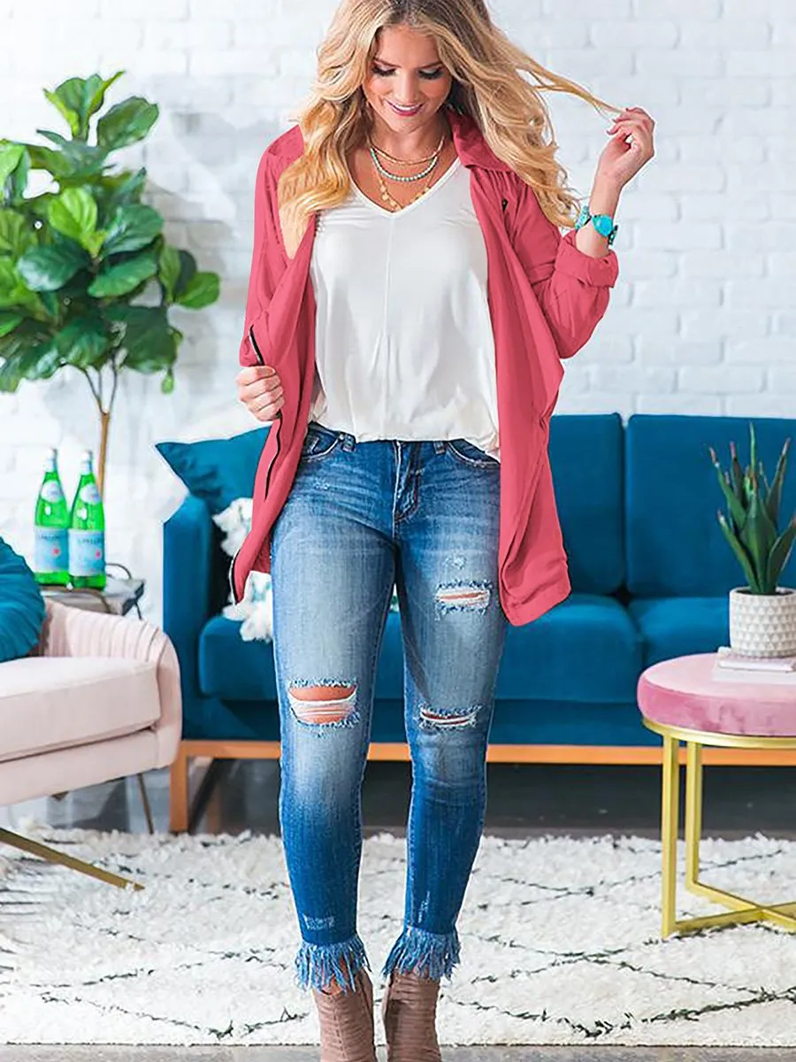 Breezy Babe Lightweight Lapel Jacket