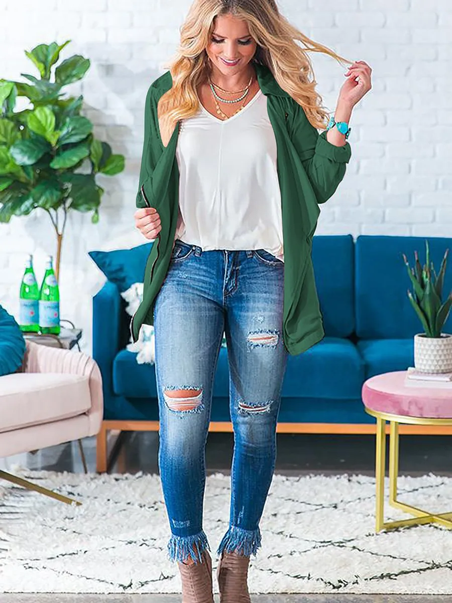 Breezy Babe Lightweight Lapel Jacket