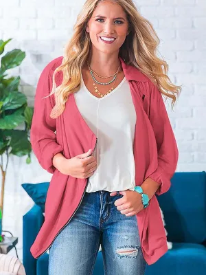 Breezy Babe Lightweight Lapel Jacket