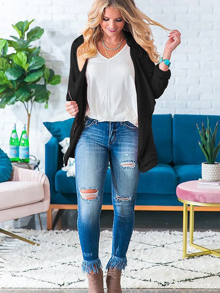 Breezy Babe Lightweight Lapel Jacket