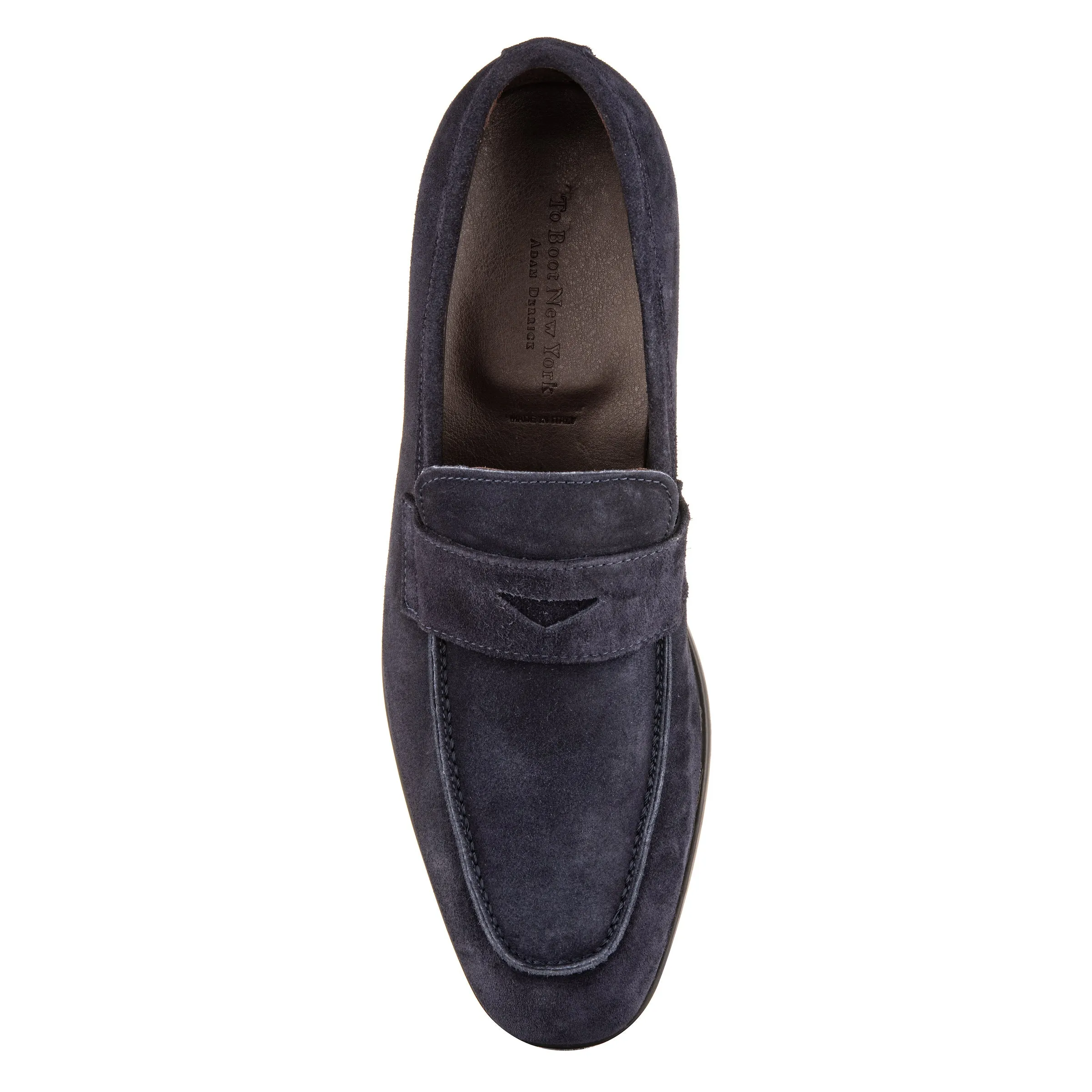 Chambers Navy Blue Suede Loafer