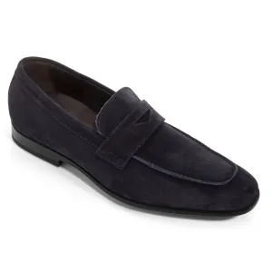 Chambers Navy Blue Suede Loafer