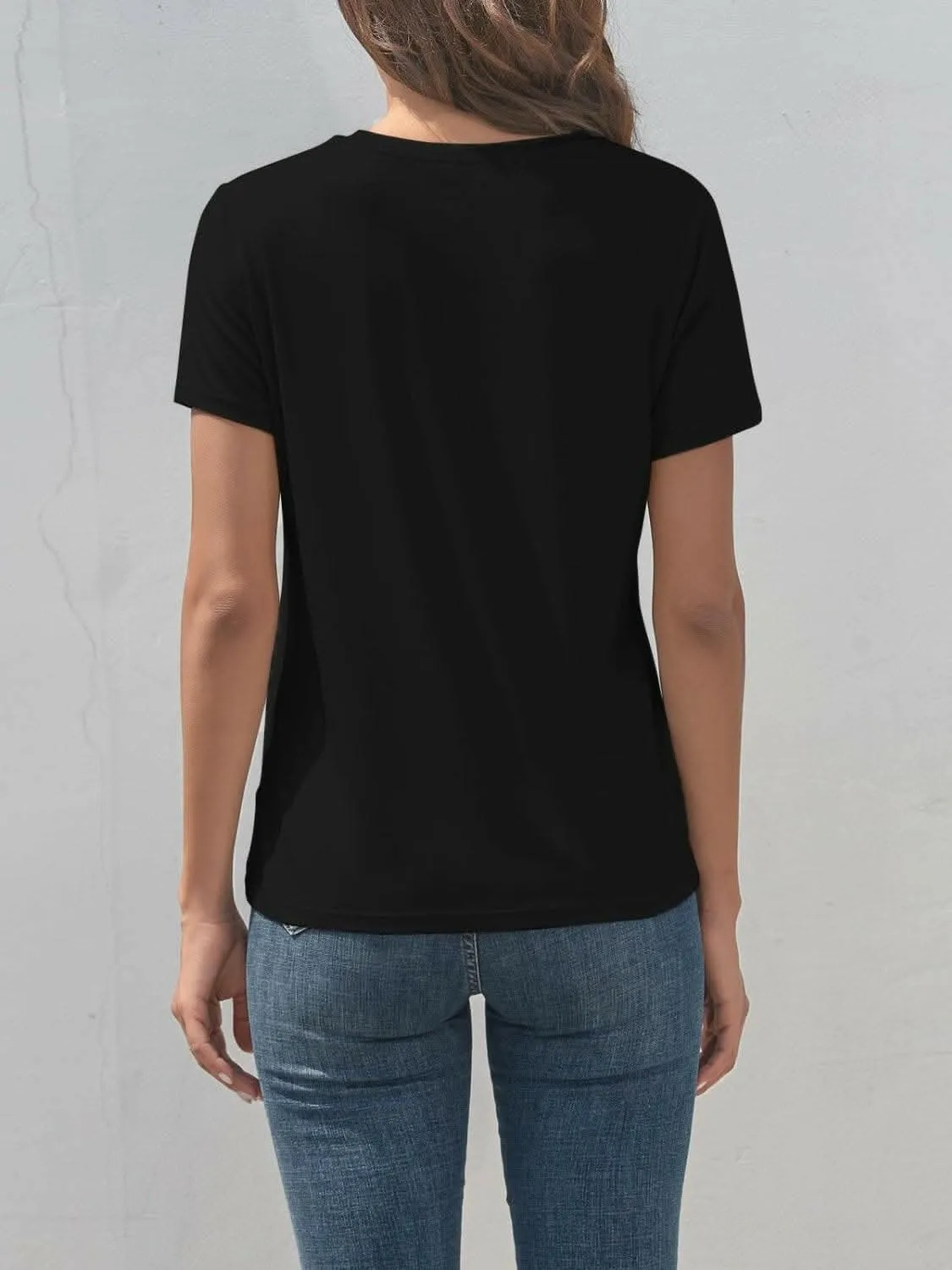 Chic rabbit graphic tee for women