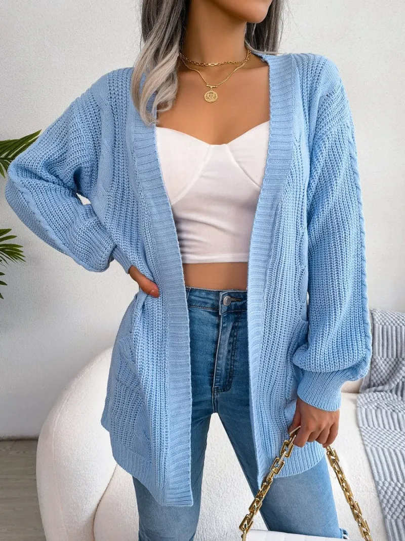 Chloe - Chic knitted cardigan with solid design for casual style