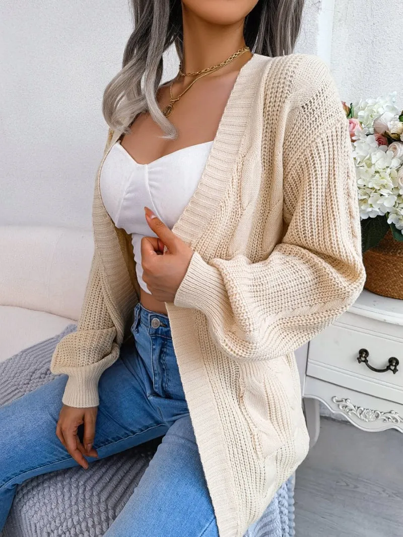 Chloe - Chic knitted cardigan with solid design for casual style
