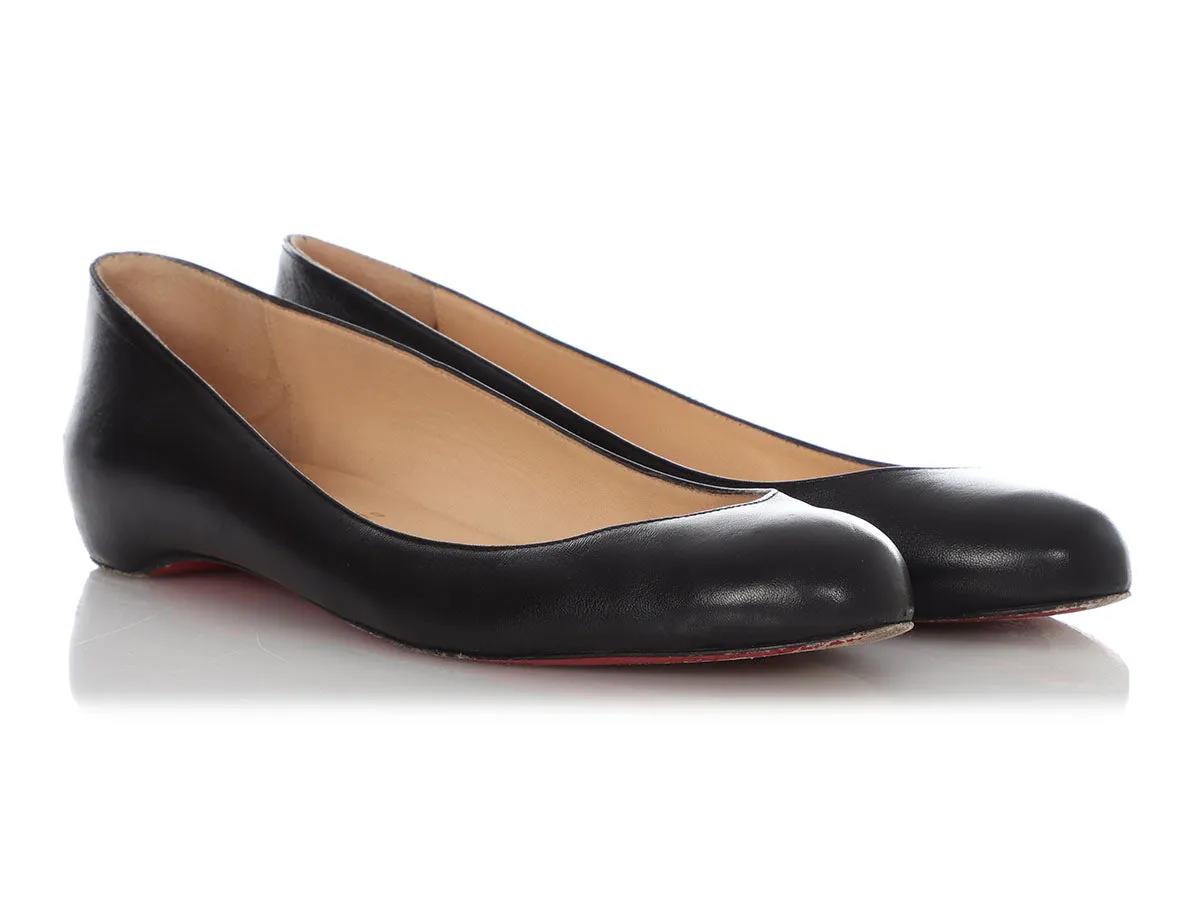 Christian Louboutin Black Fifi Flats