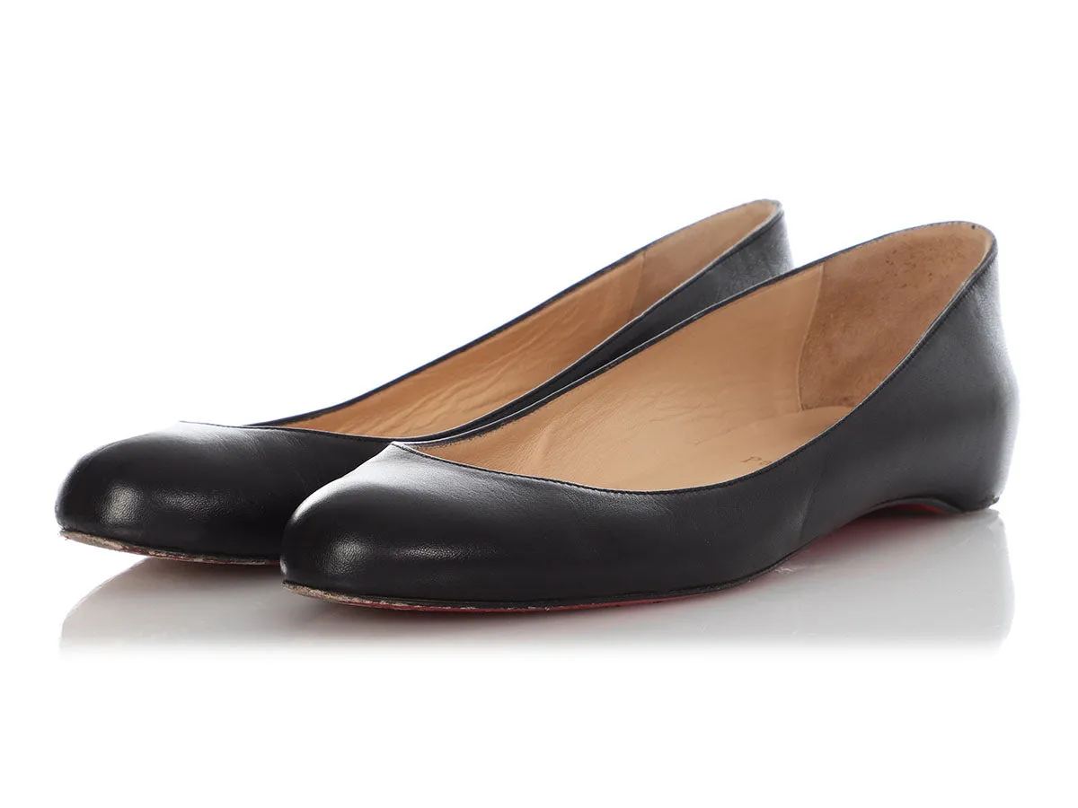 Christian Louboutin Black Fifi Flats