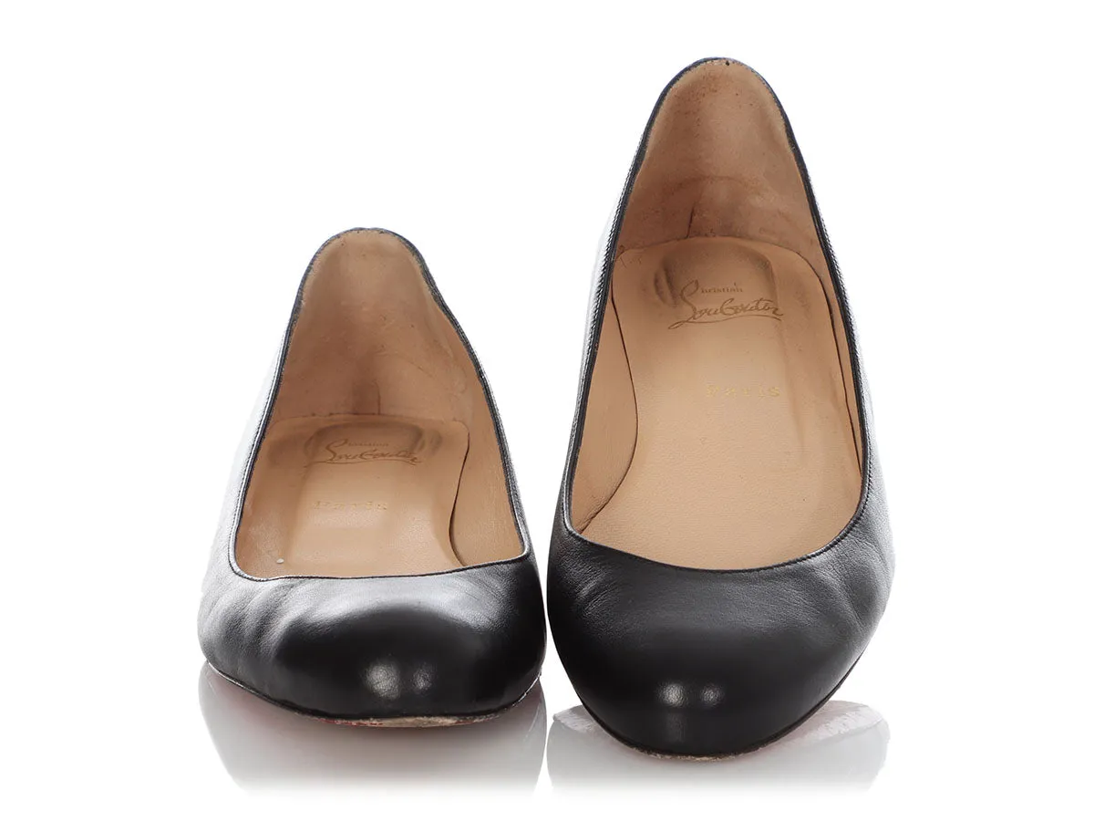 Christian Louboutin Black Fifi Flats