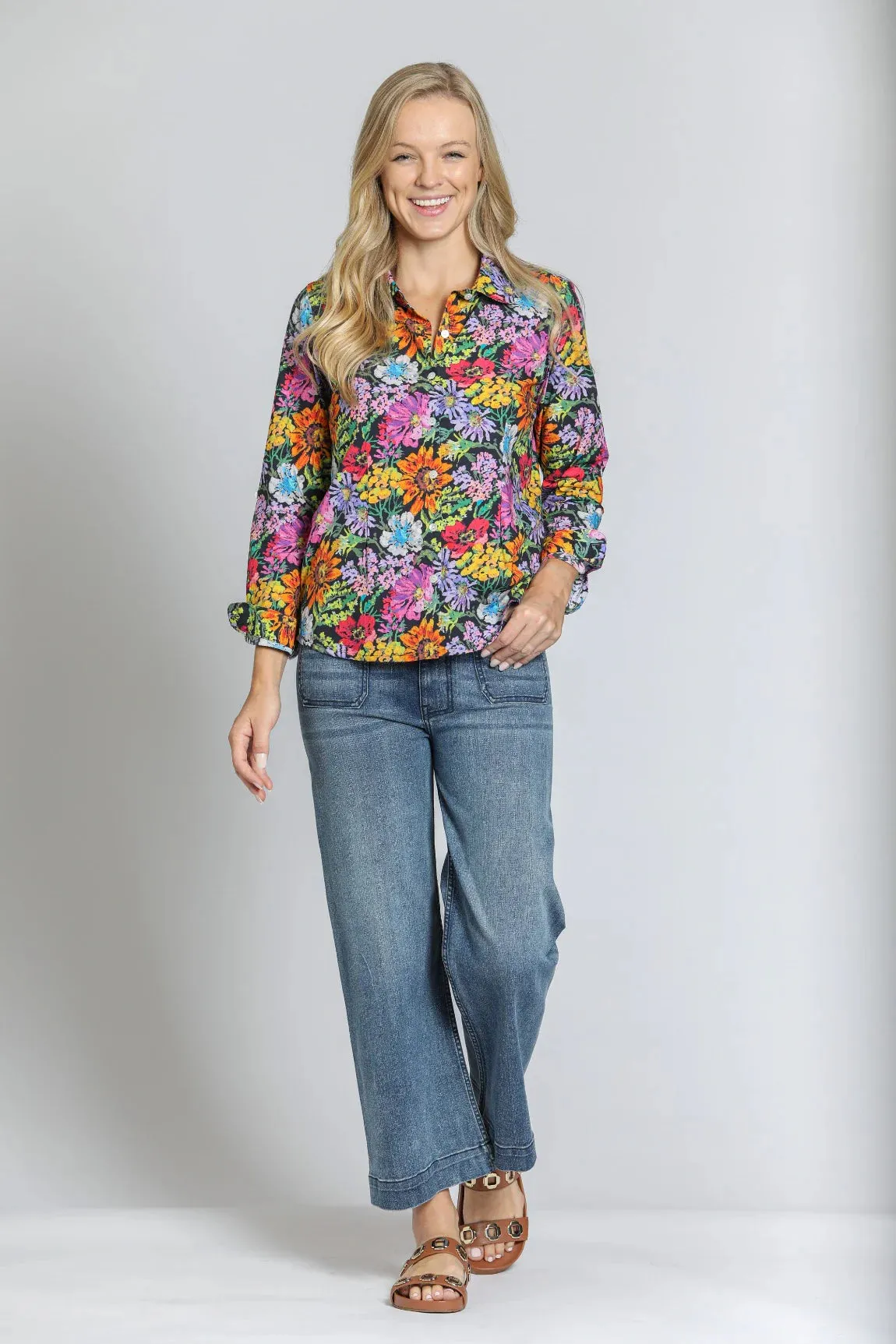 Classic Floral Button Up