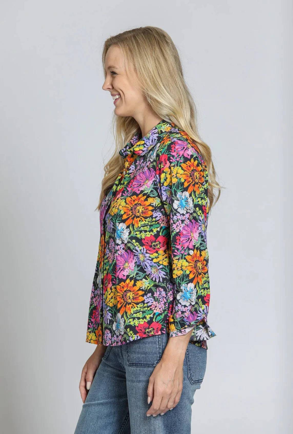 Classic Floral Button Up