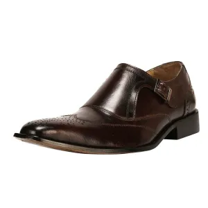 Clooney Leather Oxford Style Monk Straps Clooney Leather Oxford Style Monk Straps