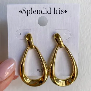Contemporary Gold Earrings