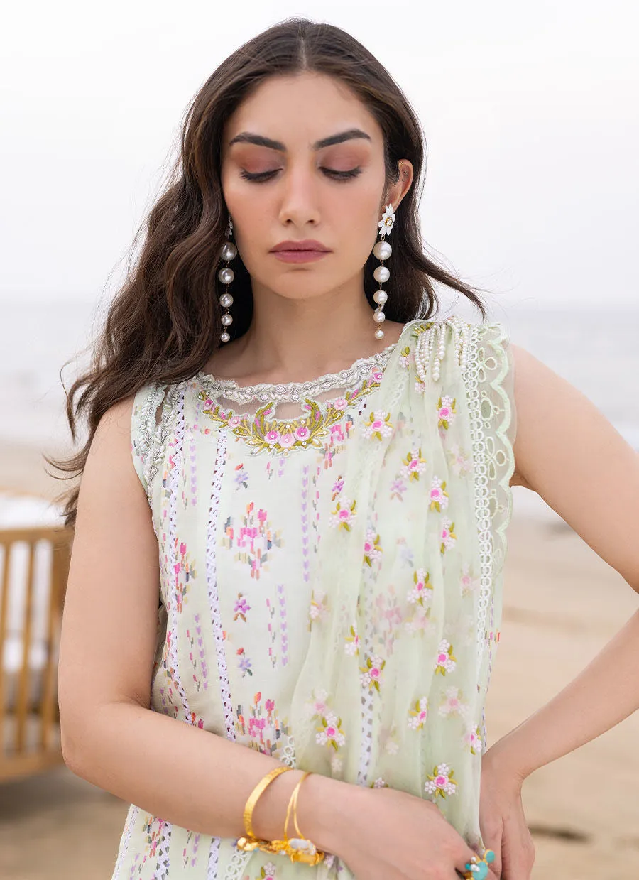 Eid Prints 24 - Kai Shirt With Pre-Draped Dupatta