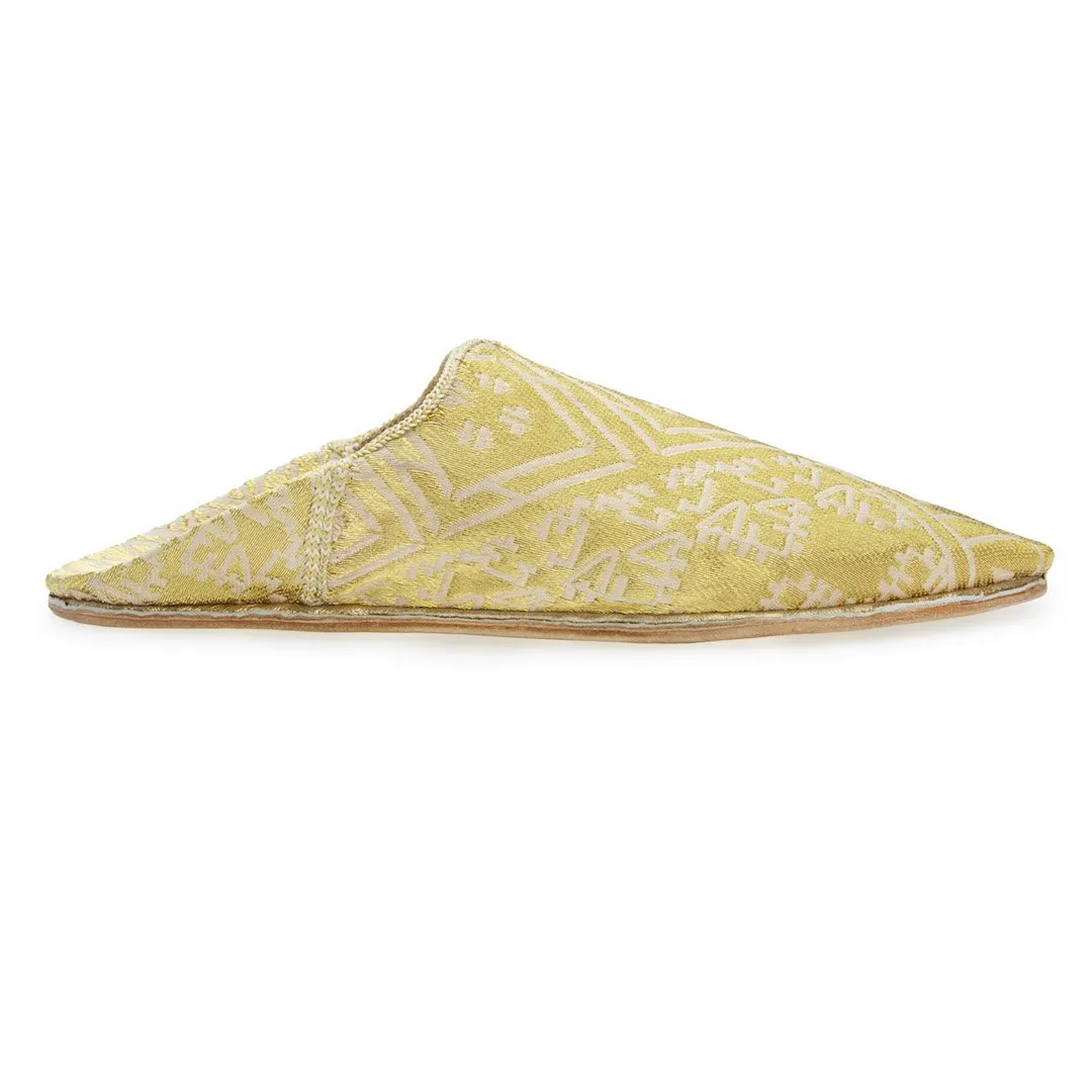 Embroidered Babouches Gold
