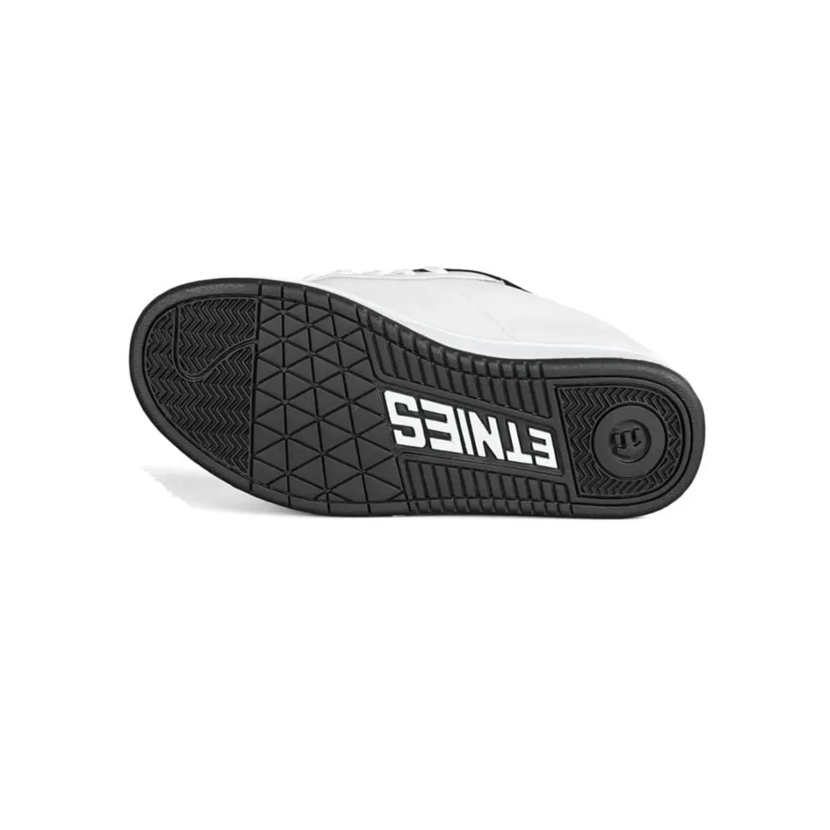 ETNIES Kingpin Leather Skate Shoes White/Black