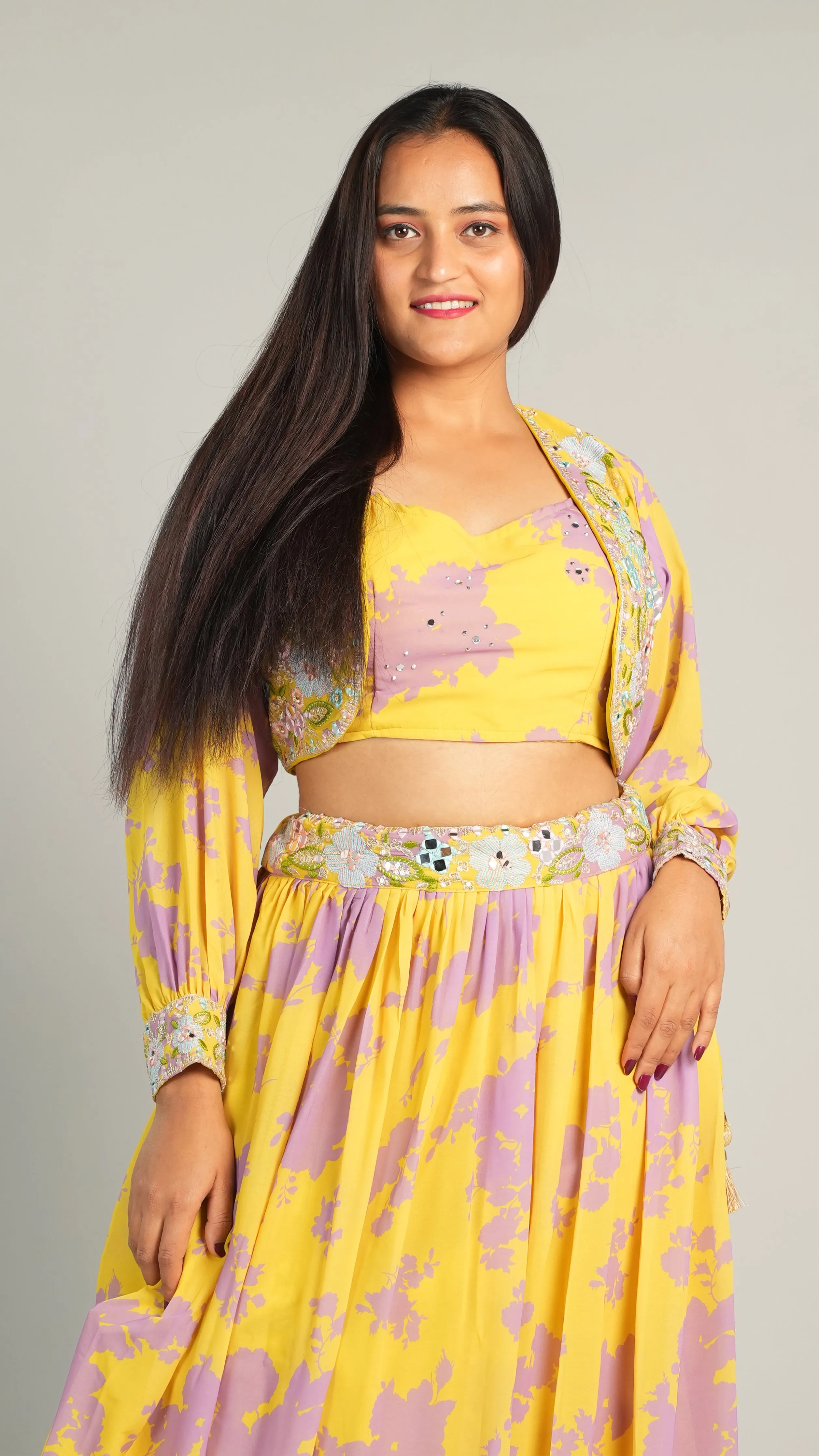 Floral Radiance LehengaSet