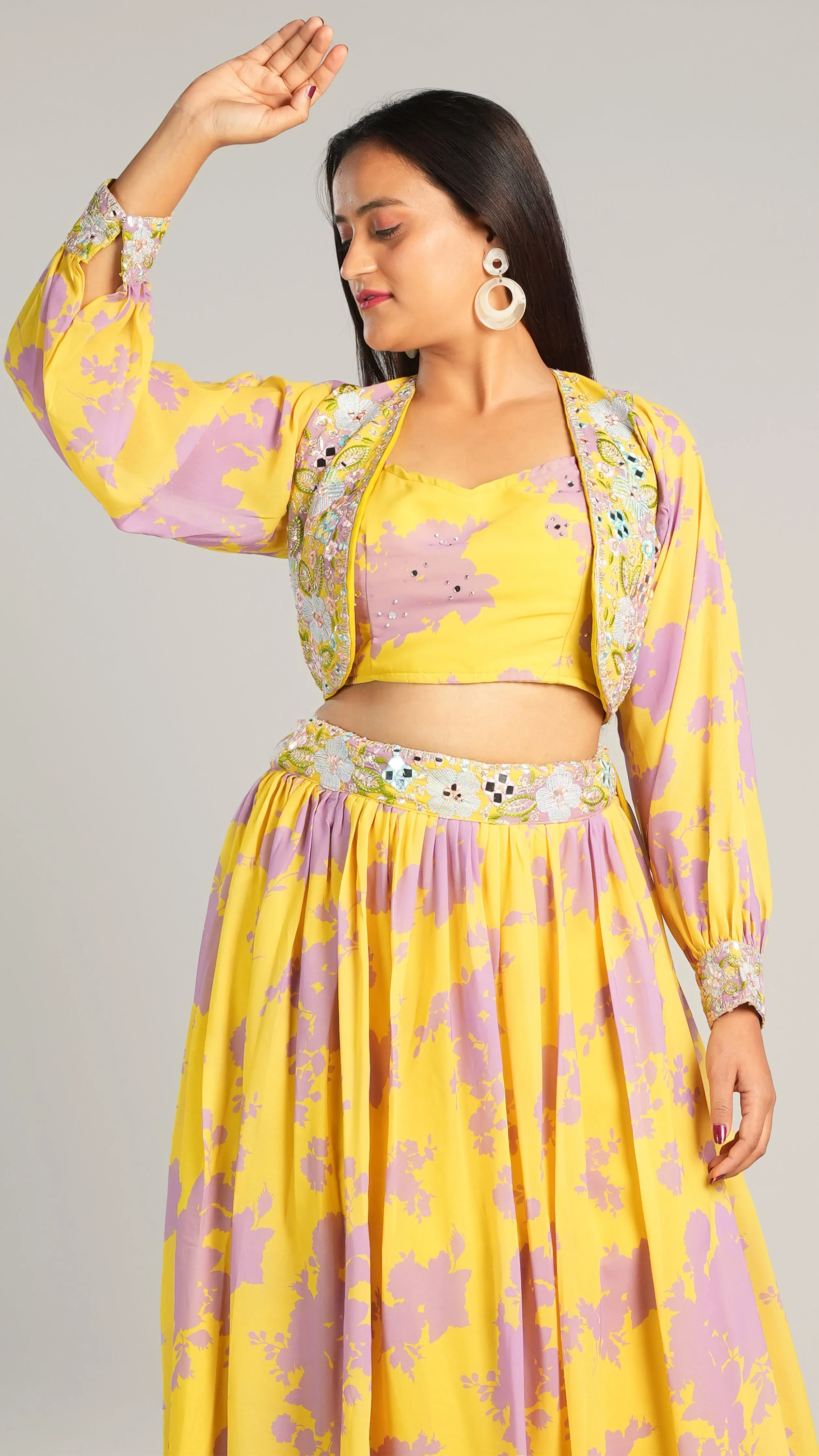 Floral Radiance LehengaSet