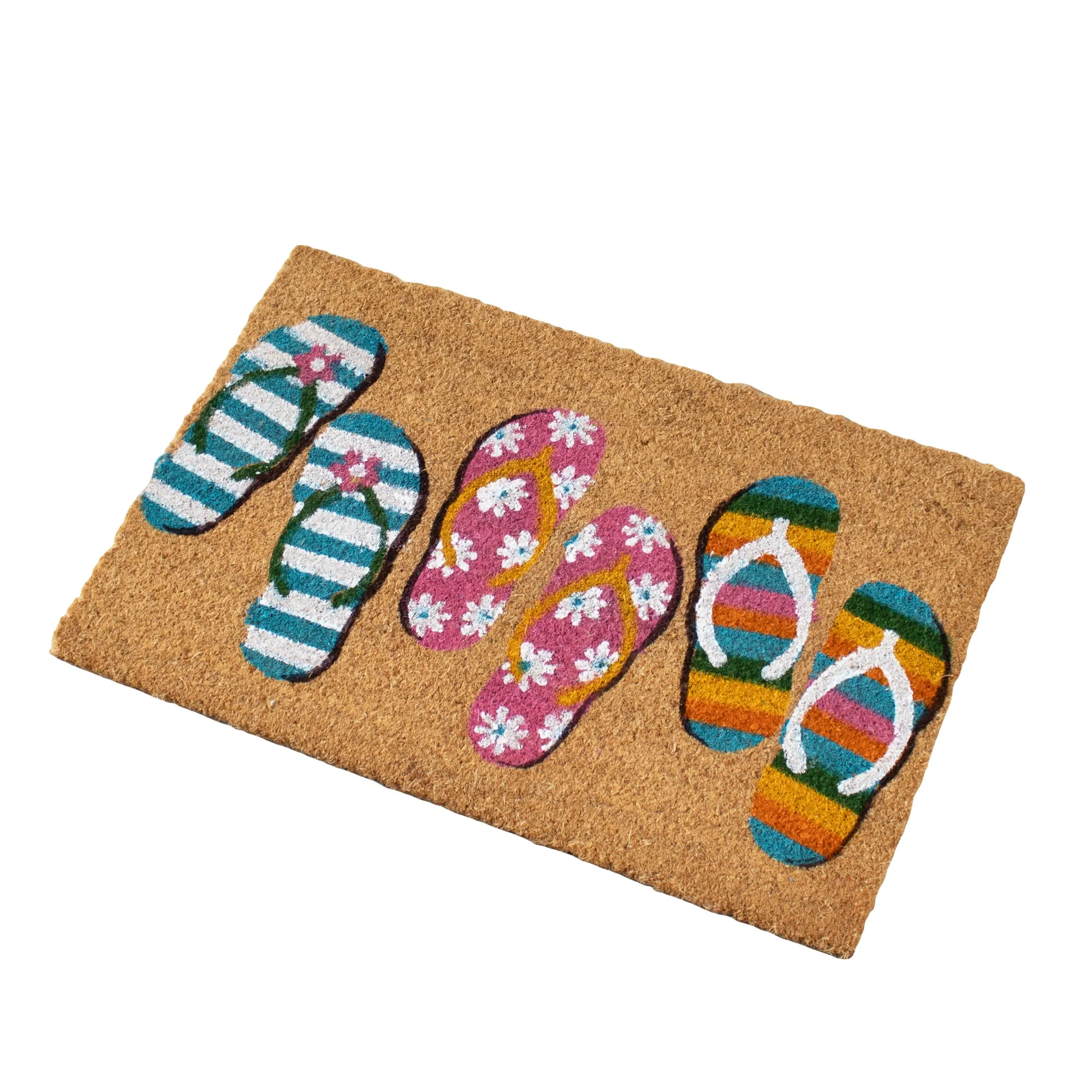 Floral Summer Sandals Doormat