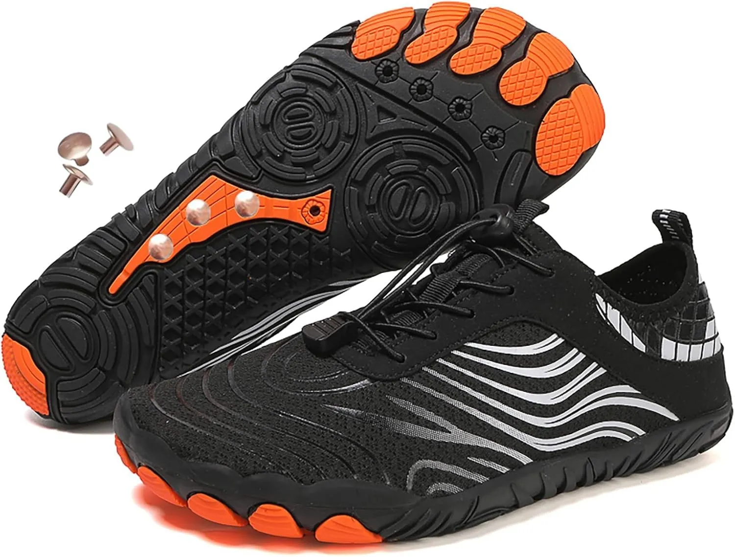 Grounding Shoes with Copper , Grounded Barefoot Footwear Shoes for Women Men, Waterproof Trail Running Healthy & Non-Slip