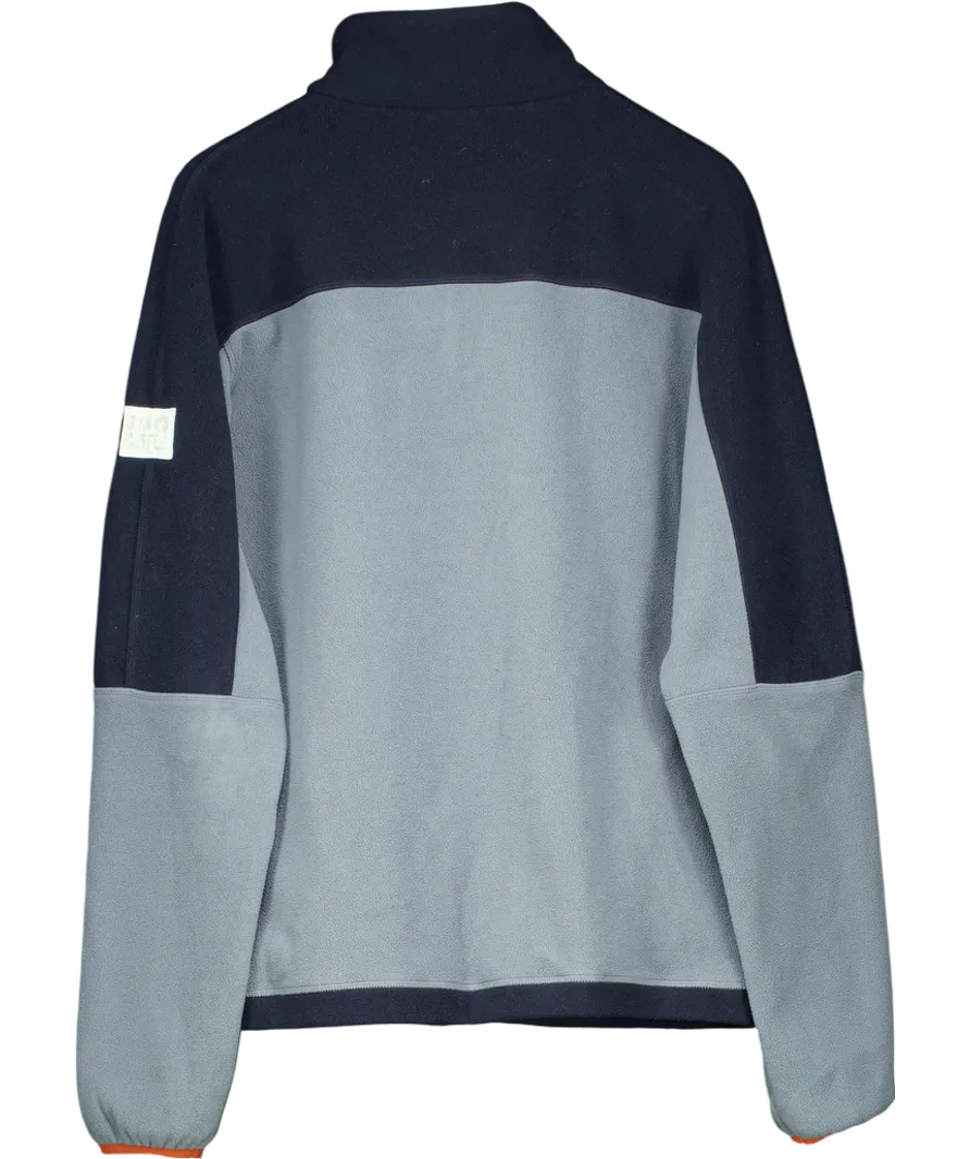 Gym & Coffee Grey Half Zip Polar Fleece UK L