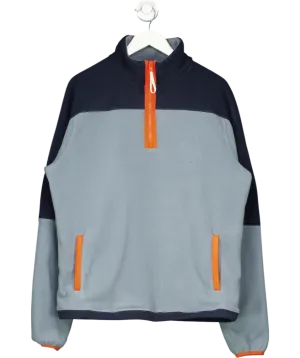 Gym & Coffee Grey Half Zip Polar Fleece UK L