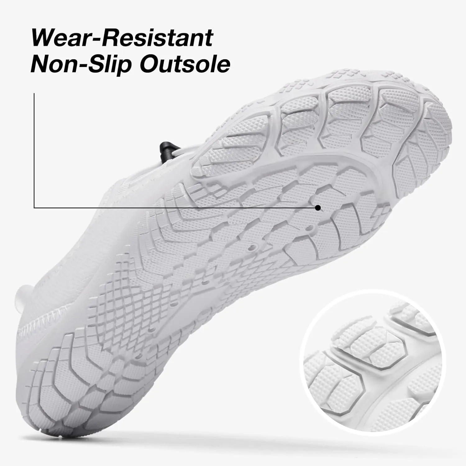 HIITAVE Beach Shoes Women Aqua Shoes Wide Toe Box Water Shoes