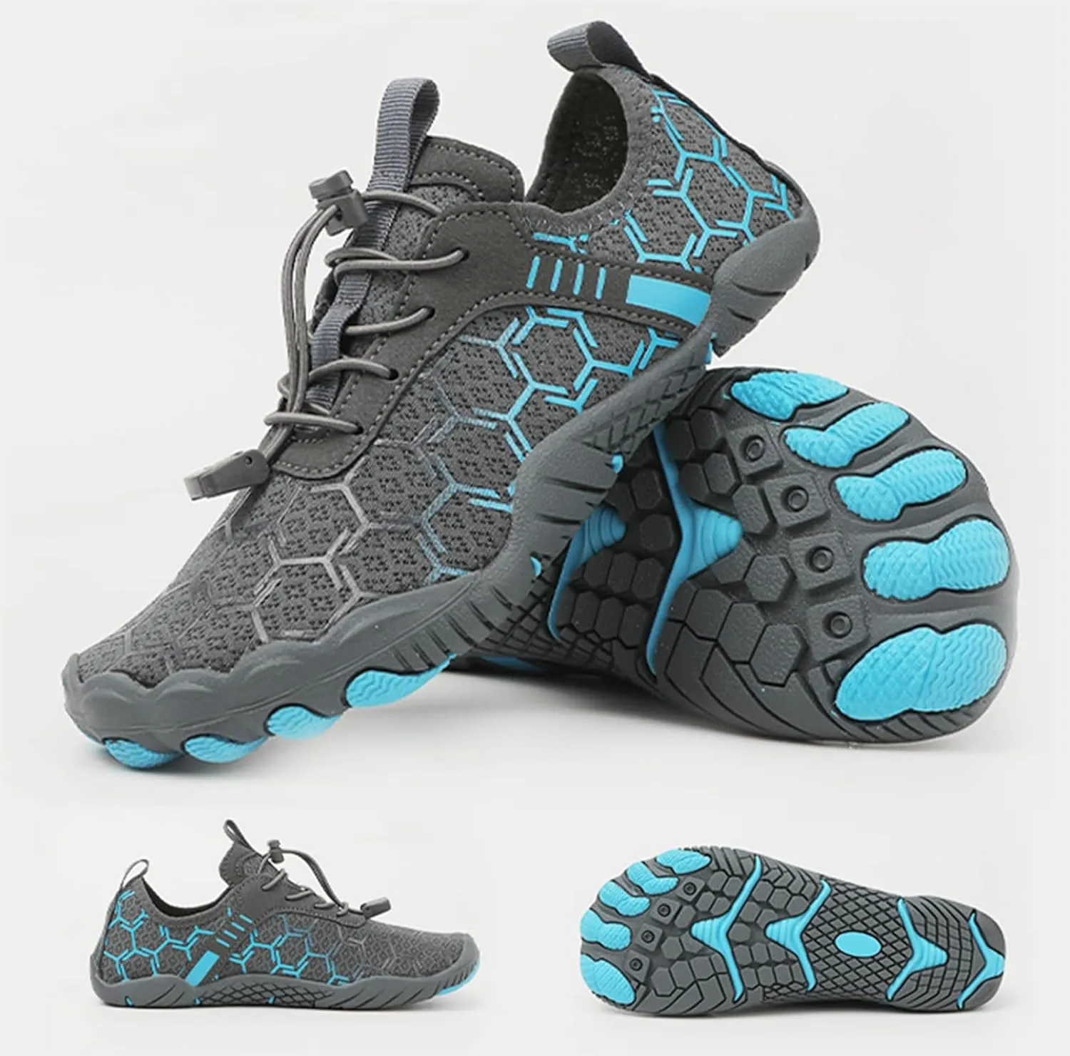 Hiking Footwear Barefoot Womens Shoes Non-Slip Outdoor Unisex Grounded Footwear Barefoot Shoes for Neuropathy Women&Men Water Pro Barefoot Wide Toe Box Sneakers Athletic Quick-Dry Beach Swim Yoga