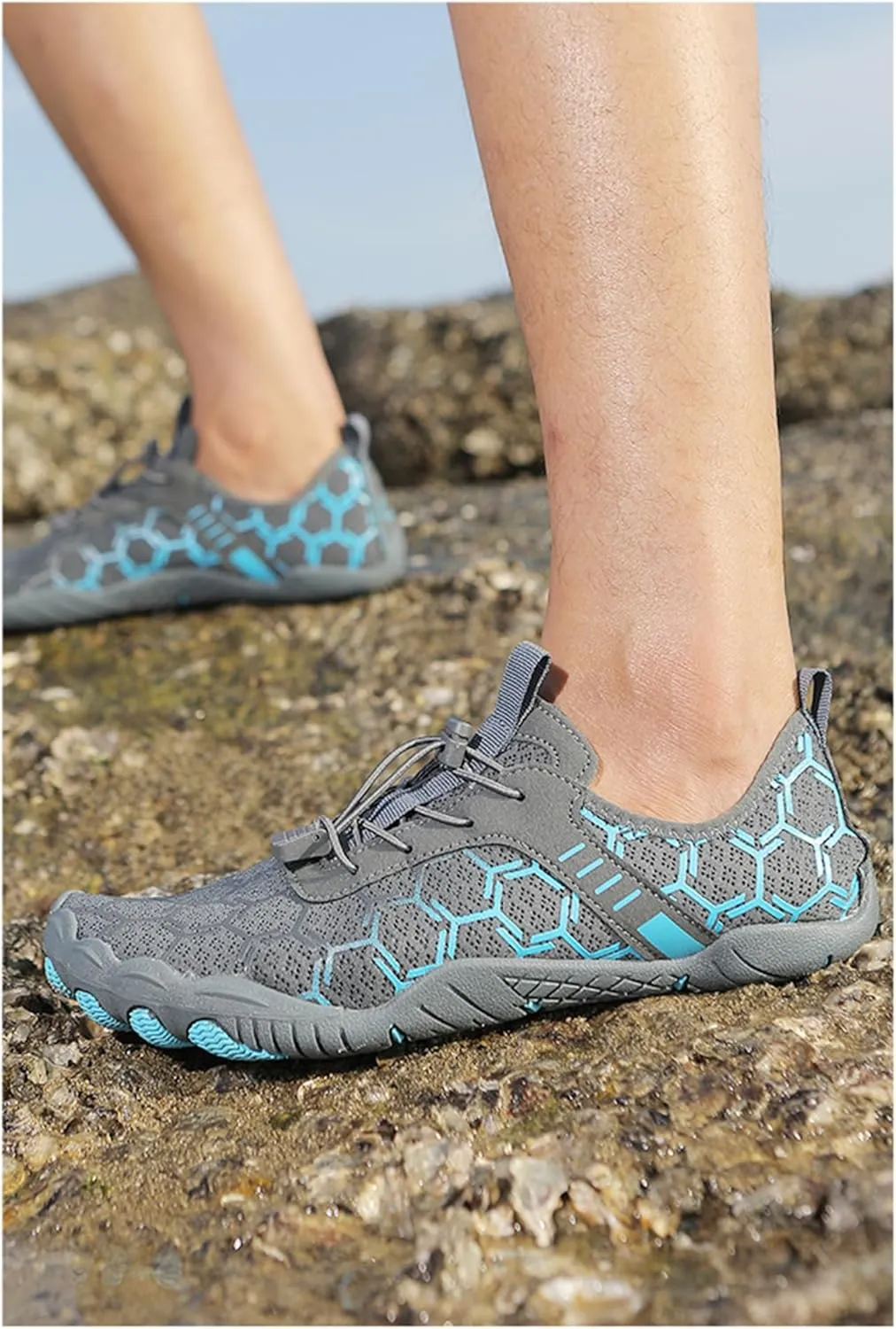 Hiking Footwear Barefoot Womens Shoes Non-Slip Outdoor Unisex Grounded Footwear Barefoot Shoes for Neuropathy Women&Men Water Pro Barefoot Wide Toe Box Sneakers Athletic Quick-Dry Beach Swim Yoga
