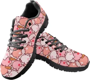 Kuiaobaty Walking Running Tennis Shoes Women's Fashion Sneakers Men's Athletic Shoes Lace-up Lightweight Breathable