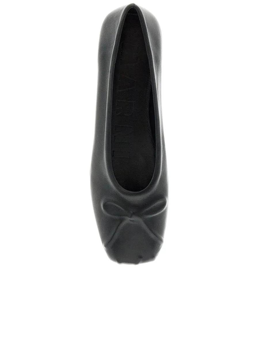 Leather Little Bow Ballerina