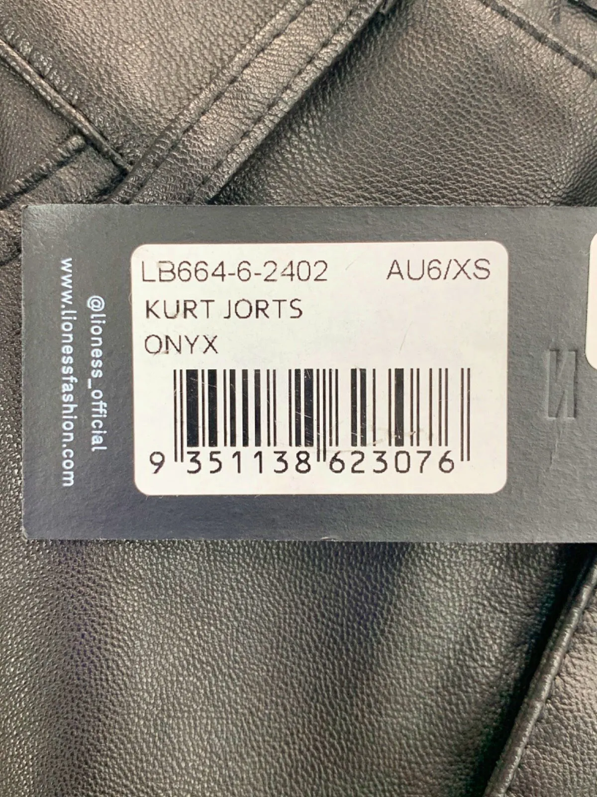 Lioness Black Kurt Jorts Onyx UK XS