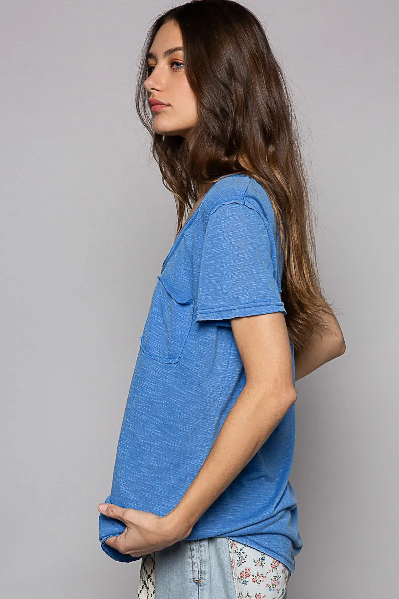 Loose Fit Scoop Neck Tee