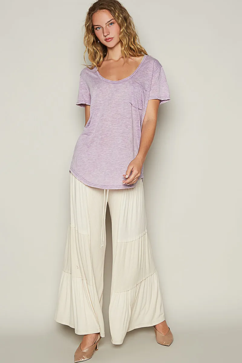 Loose Fit Scoop Neck Tee
