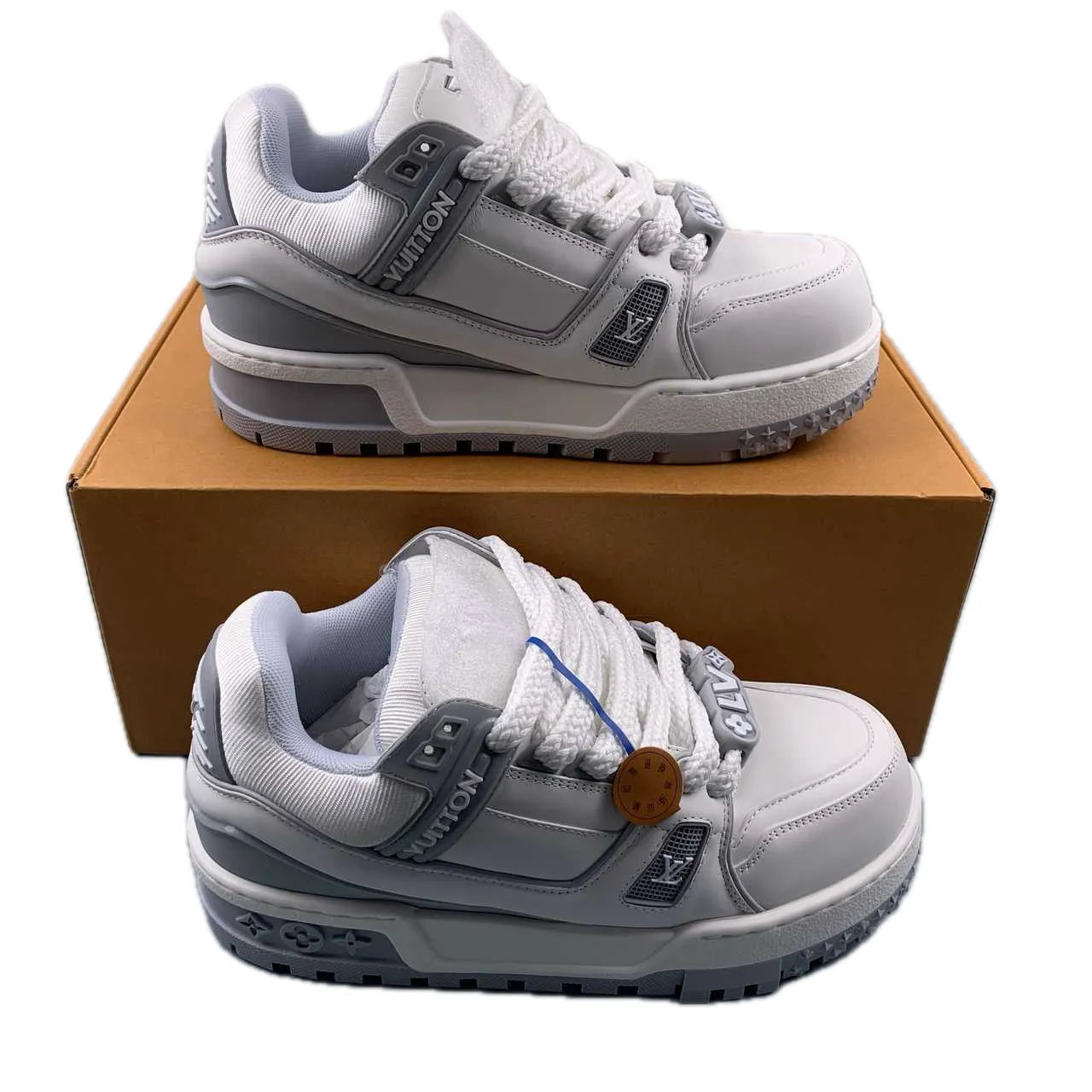 Louis Vuitton LV Trainer Grey White Sneaker