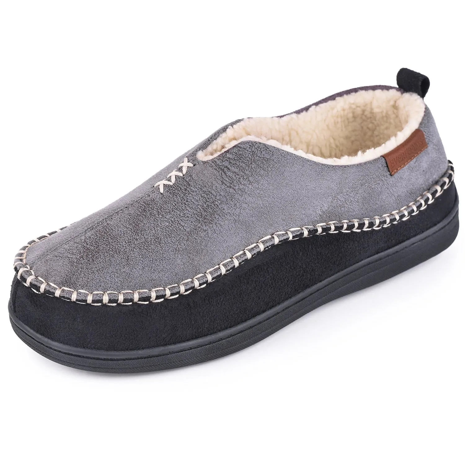 Men's Fuzzy Sherpa Moccasins Slippers