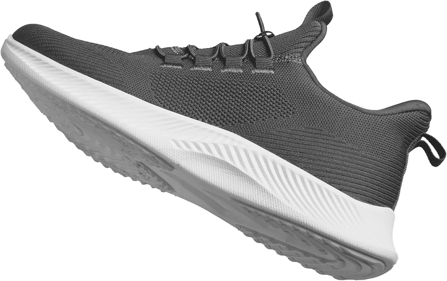 Mens Slip On Walking Shoes Running Tennis Shoes for Athletic Workout Gym Casual Non Slip Training Sneakers Breathable Knit Upper Indoor Outdoor