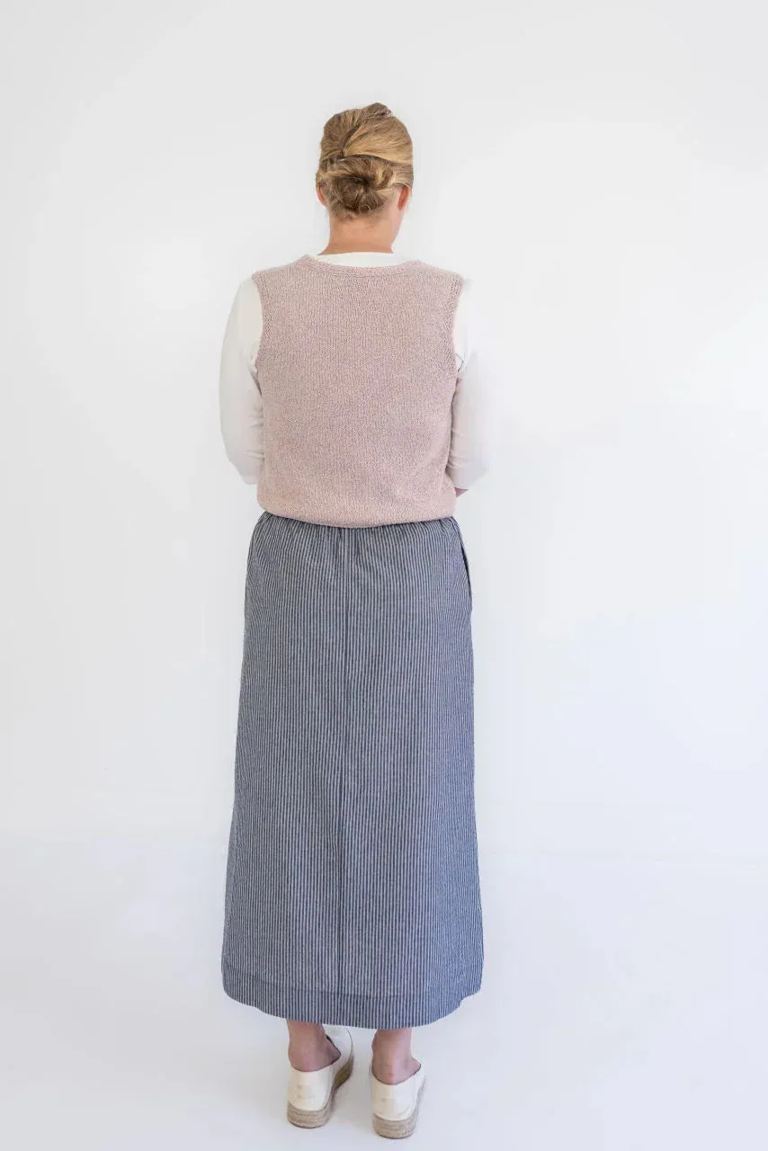 Nadine Knit Vest in Vintage Rose