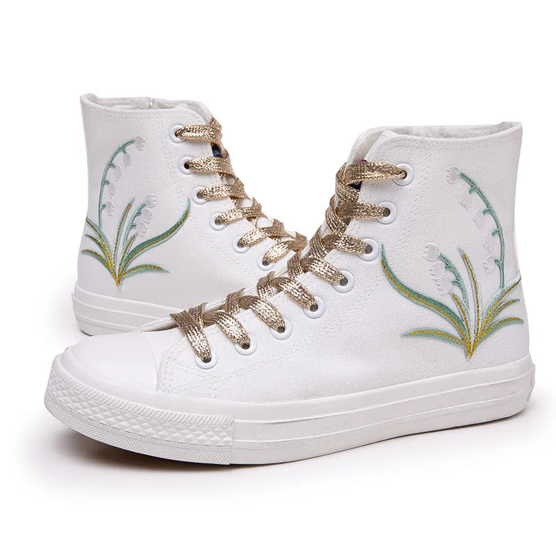 Nanccy Stylish Versatile High Top Canvas Shoes