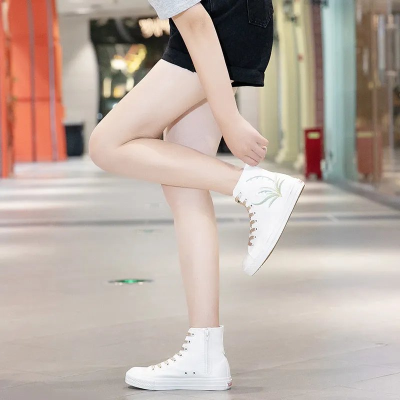 Nanccy Stylish Versatile High Top Canvas Shoes