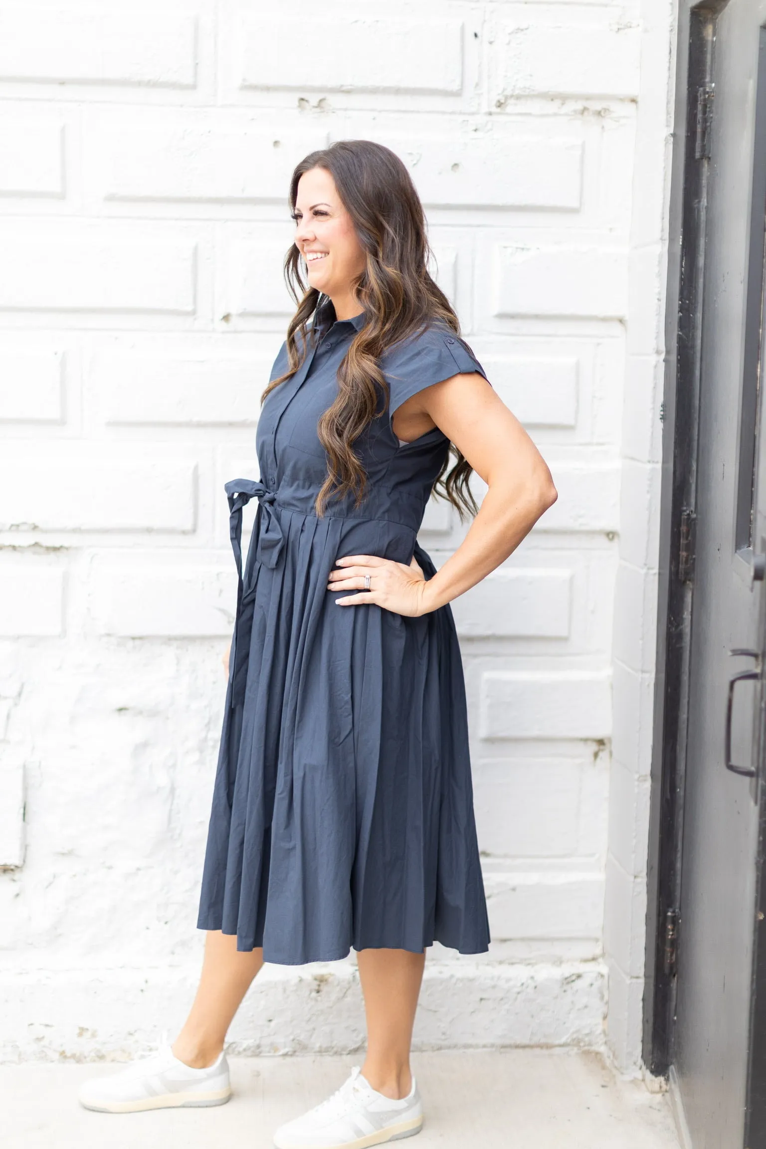 Navy Collar Dress