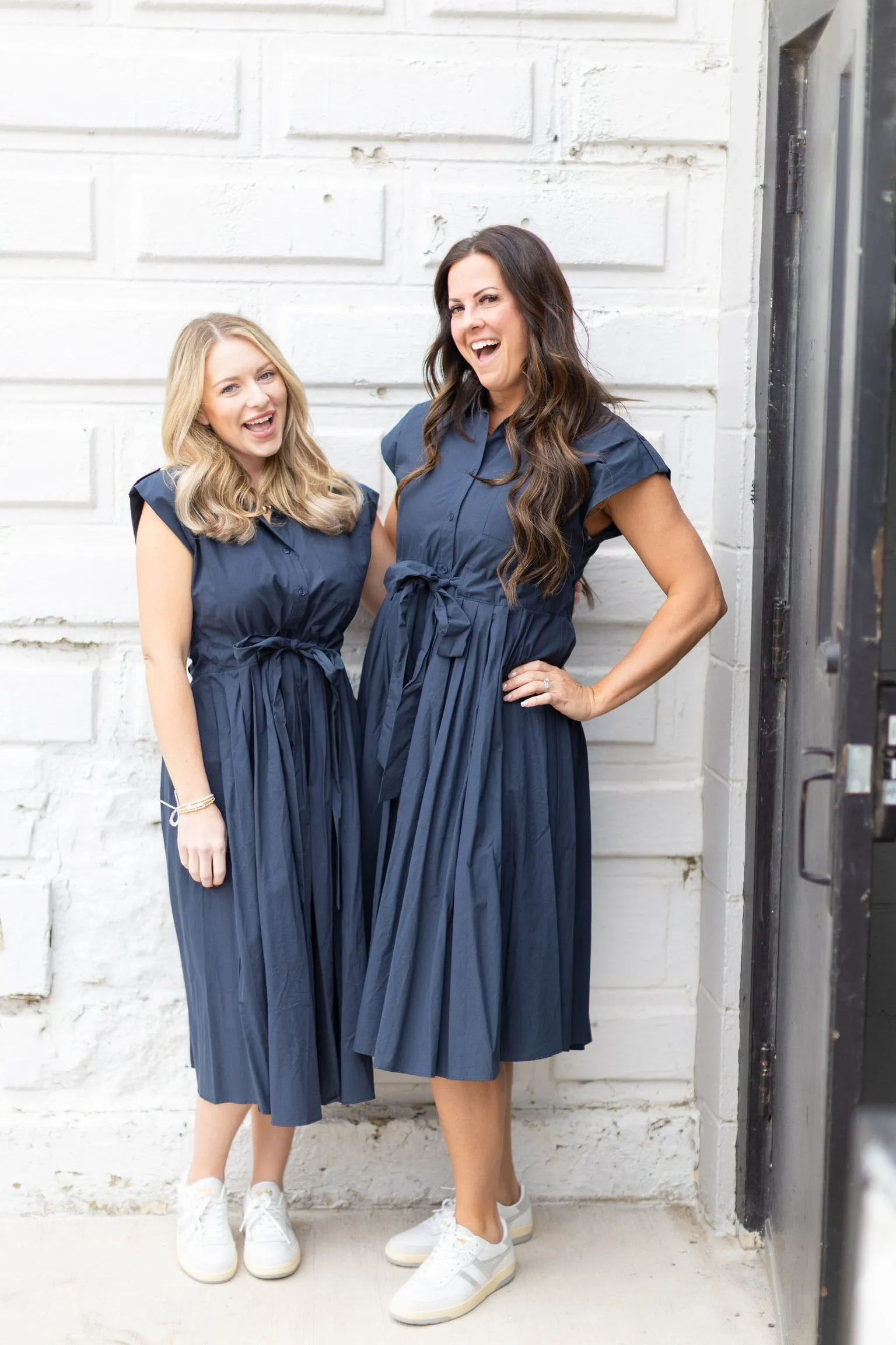 Navy Collar Dress