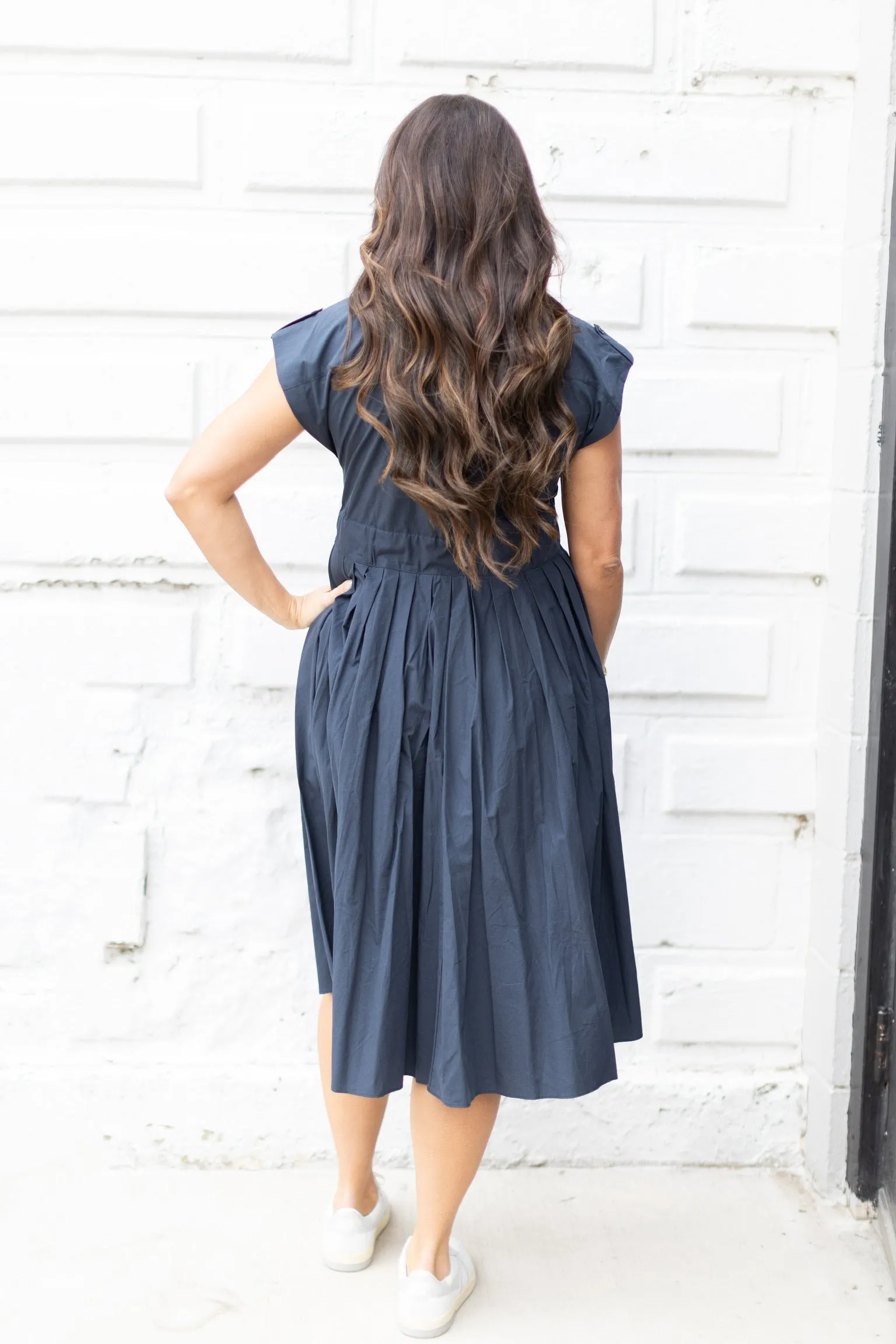 Navy Collar Dress