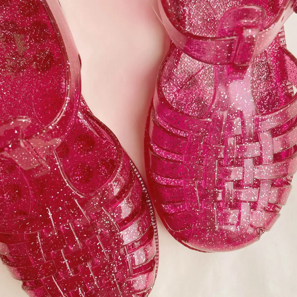 Nea Glitter Sandal in Sangria by Konges Sløjd